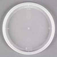 Pactiv/Newspring 8 oz. Translucent Round Deli Container Lid - 480/Case