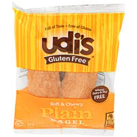 Udi's Gluten-Free 3.5 oz. Individually Wrapped Plain Bagel - 24/Case