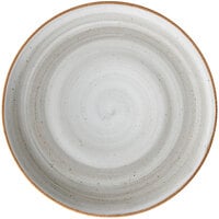 Corona by GET Enterprises Artisan 11 inch Grey Porcelain Coupe Plate - 12/Case