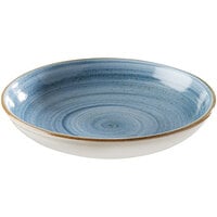 Corona by GET Enterprises Artisan 10 inch Blue Porcelain Coupe Plate - 12/Case
