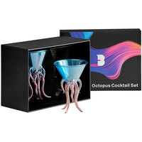 Flavour Blaster 4.2 oz. Octopus Cocktail Glass - 2/Pack