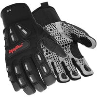 RefrigiWear 0579RBLKLAR Black Insulated Impact Pro Gloves - Large - Pair