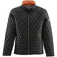 RefrigiWear Black Lightweight Diamond Quilted Jacket 8705RBLK4XL - 4XL
