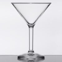 GET SW-1402-1-SAN-CL 6 oz. SAN Plastic Martini Glass