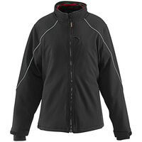 RefrigiWear Women's Black Insulated Softshell Jacket 0493RBLKSML - Small