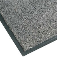 Notrax T37 Atlantic Olefin Gunmetal Carpet Entrance Floor Mat - 3/8" Thick