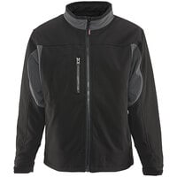 RefrigiWear Black / Charcoal Insulated Softshell Jacket 0490RBCHLAR - Large