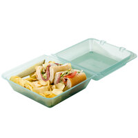 GET EC-02 9 inch x 9 inch x 3 1/2 inch Jade Green Customizable Reusable Eco-Takeouts Container - 12/Pack
