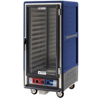 Metro C537-MFC-L-BU C5 3 Series Heated Holding and Proofing Cabinet with Clear Door - Blue