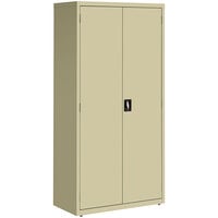 Hirsh Industries 18" x 36" x 72" Putty Storage Cabinet with 4 Shelves - Assembled 22004