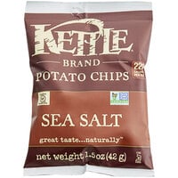 Kettle Brand Sea Salt Potato Chips 1.5 oz. - 24/Case