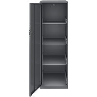 Hirsh Industries 14 1/4 inch x 18 inch x 46 3/8 inch Charcoal Storage Locker Cabinet with 4 Shelves