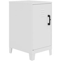 Hirsh Industries 14 1/4 inch x 18 inch x 27 1/2 inch Pearl White Storage Locker Cabinet with 2 Shelves