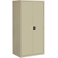 Hirsh Industries 24" x 36" x 72" Putty Storage Cabinet with 4 Shelves - Assembled 22007