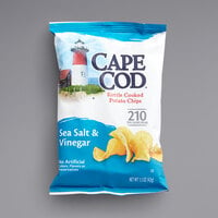Cape Cod Sea Salt & Vinegar Kettle Cooked Potato Chips 1.5 oz. - 56/Case