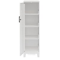 Hirsh Industries 14 1/4 inch x 18 inch x 53 3/8 inch Pearl White Storage Locker Cabinet with 4 Shelves