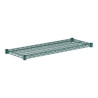 Regency 14" x 36" NSF Green Epoxy Wire Shelf