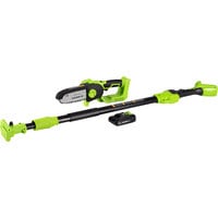 Earthwise 6 inch Cordless Mini Pruning Pole Saw with 2.0Ah Battery and Fast Charger LCS0620P - 20V