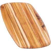 Teakhaus Elegant 14 inch x 10 inch x 1/2 inch Teakwood Serving Board with Rounded Edge