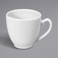 Oneida Classic by 1880 Hospitality F1000000510 8 oz. Cream White Victorian Porcelain Cup - 36/Case