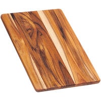 Teakhaus Essential 14" x 10" x 1/2" Lightweight Edge Grain Teakwood Cutting Board 403