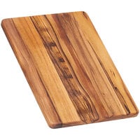 Teakhaus Essential 12" x 8" x 1/2" Lightweight Edge Grain Teakwood Cutting Board 402