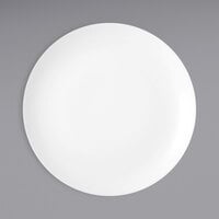 Luzerne Verge by Oneida 1880 Hospitality L5800000119C 6 1/2" Warm White Porcelain Coupe Plate - 48/Case