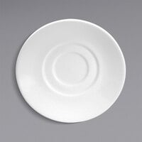 Oneida Gemini by 1880 Hospitality F1130000500 6 1/4" White Bone China Saucer - 36/Case