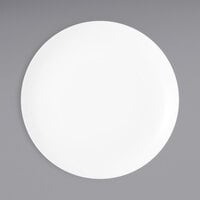 Luzerne Verge by Oneida 1880 Hospitality L5800000151C 10 1/2" Warm White Porcelain Coupe Plate - 24/Case