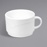 Oneida Vision by 1880 Hospitality F1150000530 8.5 oz. White Bone China Cup - 36/Case