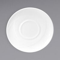 Oneida Vision by 1880 Hospitality F1150000500 6 1/4" White Bone China Saucer - 36/Case