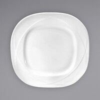 Oneida Vision by 1880 Hospitality F1150000155 11 1/4" White Bone China Square Plate - 12/Case