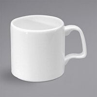 Oneida Gemini by 1880 Hospitality F1130000563 11 oz. White Bone China Mug - 24/Case