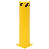 Vestil 10 inch x 10 inch x 36 inch Yellow Steel Fixed Safety Bollard BOL-36-8.5 - 8 1/2 inch Diameter