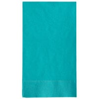 Choice 15 inch x 17 inch Teal 2-Ply Paper Dinner Napkin - 1000/Case