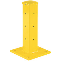 Vestil 18 inch Yellow Drop-In 3 Rib Rail Post GR-F3R-DI-TP18-YL