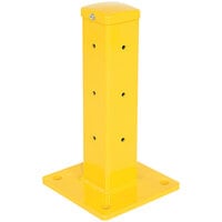 Vestil 18 inch Yellow Bolt-On 2 Rib Rail Post GR-F2R-BO-TP18-YL