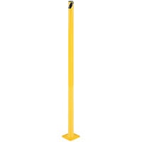 Vestil 4" x 4" x 42" Yellow Steel Fixed Safety Bollard BOL-42-2 - 1 3/4" Diameter