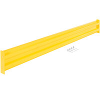 Vestil 10 inch x 77 7/8 inch Yellow Bolt-On 2 Rib Guard Rail GR-F2R-BO-7-YL