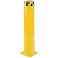 Vestil 10 inch x 10 inch x 42 inch Yellow Steel Fixed Safety Bollard BOL-42-8.5 - 8 1/2 inch Diameter
