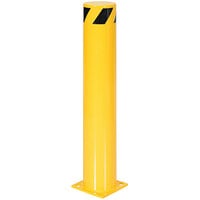Vestil Yellow Steel Fixed Safety Bollard - 6 1/2" Diameter