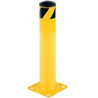Vestil Yellow Steel Fixed Safety Bollard - 4 1/2" Diameter