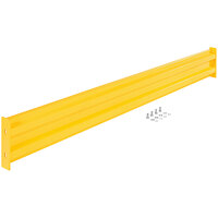 Vestil 10 inch x 113 7/8 inch Yellow Bolt-On 2 Rib Guard Rail GR-F2R-BO-10-YL