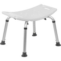 Flash Furniture Hercules Series DC-HY3410L-WH-GG Adjustable White Bath and Shower Chair