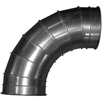 Nordfab Quick-Fit 8040400012 10" 22 Gauge Galvanized Steel 90 Degree Elbow Bend Duct