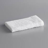 Lavex Lodging Economy 12 inch x 12 inch 100% Cotton Wash Cloth .75 lb. - 300/Case