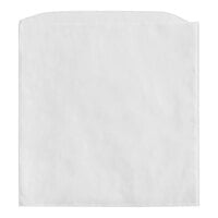 Choice 6 1/2 inch x 3/4 inch x 6 3/4 inch Dry Waxed White Sandwich Bag - 2000/Case