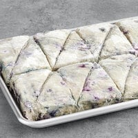 David's Cookies Blueberry and Cinnamon Chip Assorted Scone Dough 4 oz. - 80/Case
