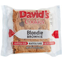 David's Cookies Individually Wrapped Blondie Brownie 4 oz. - 48/Case