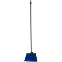 Carlisle 4688314 Duo-Sweep 13 inch Warehouse Broom with Blue Flagged Bristles and 48 inch Handle